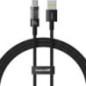 CABLU alimentare si date Baseus Gem- Fast Charging Data Cable pt smartphone- USB la USB Type-C 100W- 2m- negru P10373002111-01ti