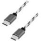 CABLU alimentare si date LOGILINK- pt smartphone- USB 20 Type-CT) la USB 20 Type-CT)- set de 3 cabluri: 05/1/2m- premium- cablu