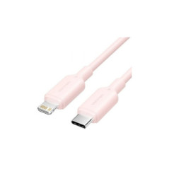 Cablu alimentare si date Vention- USB-CT) la LightningT)- 1m- 480 Mbps- 3A- PVC- roz- LAKPFtimbru verde 008 lei) -6922794783546