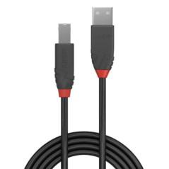 Cablu Lindy USB A-USB B Anthra 1m negru LY-36672timbru verde 08 lei)
