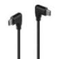 Cablu Lindy USB C 2 x 90Â° 1m negru LY-32009timbru verde 08 lei)