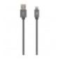 TNB USB/LIGHTNING BRAIDED CABLE 2M GREY CBLIGHT5SGtimbru verde 008 lei)