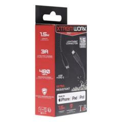 TNB XTREMWORK power delivery Lightning to USB Type-C cable XCBLTC150timbru verde 008 lei)
