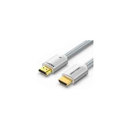CABLU video Vention- HDMI(T) la HDMI(T)- 1m- rezolutie 8K la 60Hz/4K la 120Hz- PVC si braided- argintiu- ALCIFtimbru verde 008 l