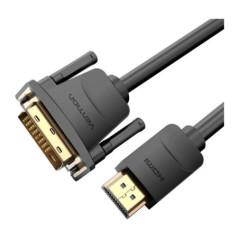 CABLU video Vention- HDMI(T) la DVI-D(T) 241 pin- 5m- rezolutie 4K la 60Hz- PVC- negru- ABFBJtimbru verde 008 lei) - 69227947328