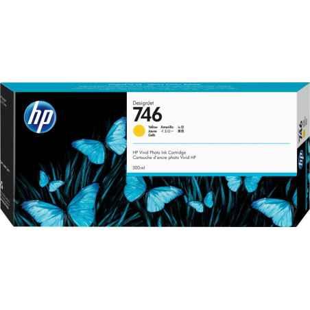 Cartus Cerneala Original HP Yellow- nr746- pentru DesignJet Z6-Z6dr-Z9-Z9dr- 300ml- inclTV 12 RON- P2V79A