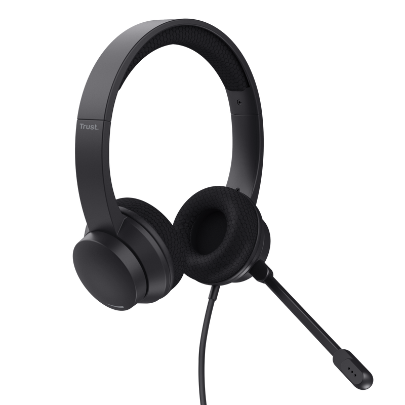 Casti Trust Ayda USB-ENC- negru TR-25089timbru verde 08 lei)