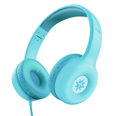 Casti Trust Nouna cu fir kids- albastru TR-25278timbru verde 08 lei)