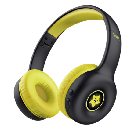 Casti Trust Nouna WS kids- negru TR-25405timbru verde 08 lei)