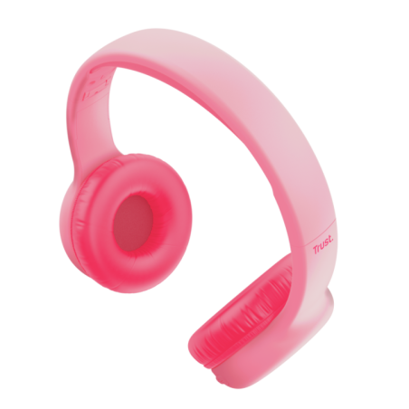 Casti Trust Nouna WS kids- roz TR-25274timbru verde 08 lei)