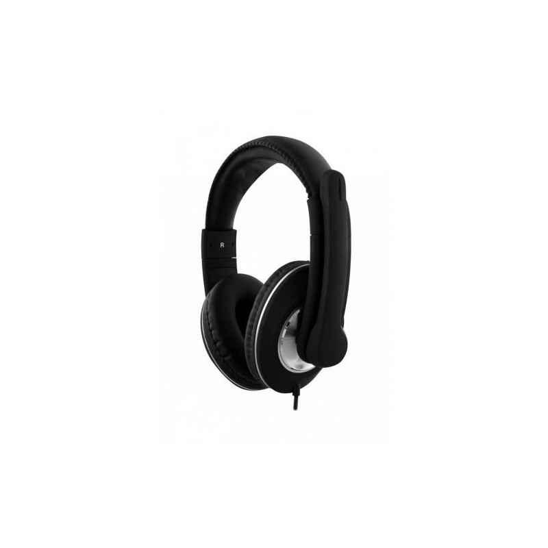 TNB Casti Audio cu microfon pe USB- HS-500 Multimedia/ Office - Black CSMHS500timbru verde 018 lei)
