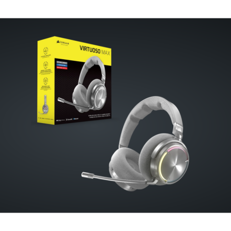 Casti Gaming CR VIRTUOSO MAX WIR SILVER CA-9011373-WWtimbru verde 08 lei)