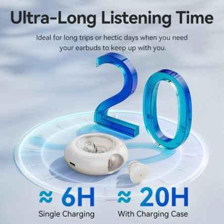 Casti TWS Vention Tiny T17- tip butoni- utilizare multimedia- Bluetooth 53- acumulator 35mAh/300mAh- durata baterie pana la 20 o