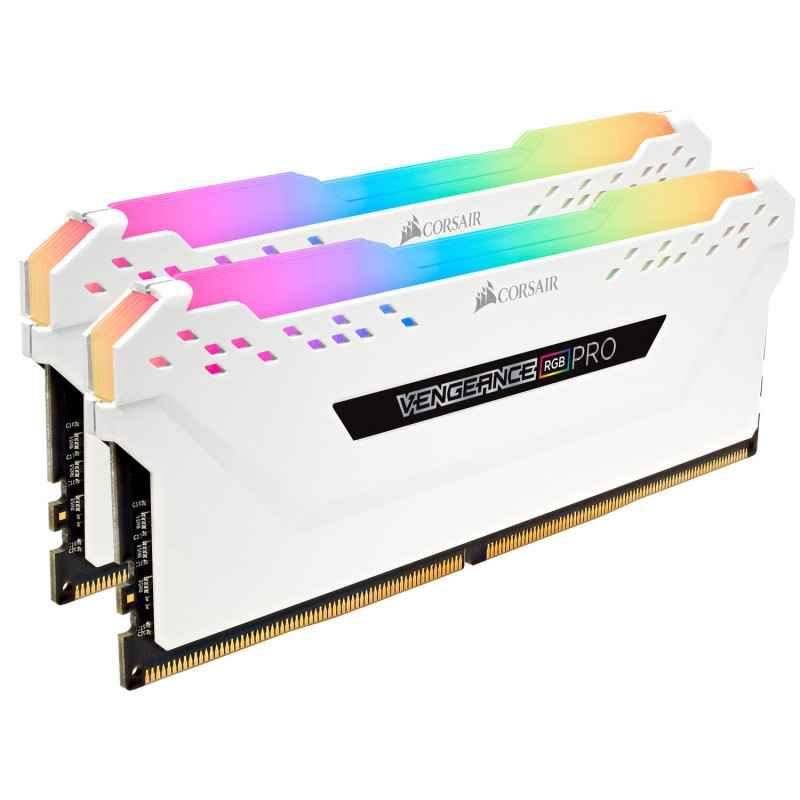 Corsair Vengeance RGB Pro 16GB- DDR4- 3600MHz- CL18- 2x8GB- 135V- Alb CMW16GX4M2C3600C18W