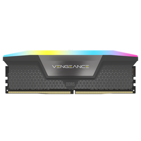 Corsair Memorie DDR5- 16GB- 5600MT/s- C40- 125V- AMD/Intel- Gri- RGB- VENGEANCE CMH16GX5M1B5600Z40