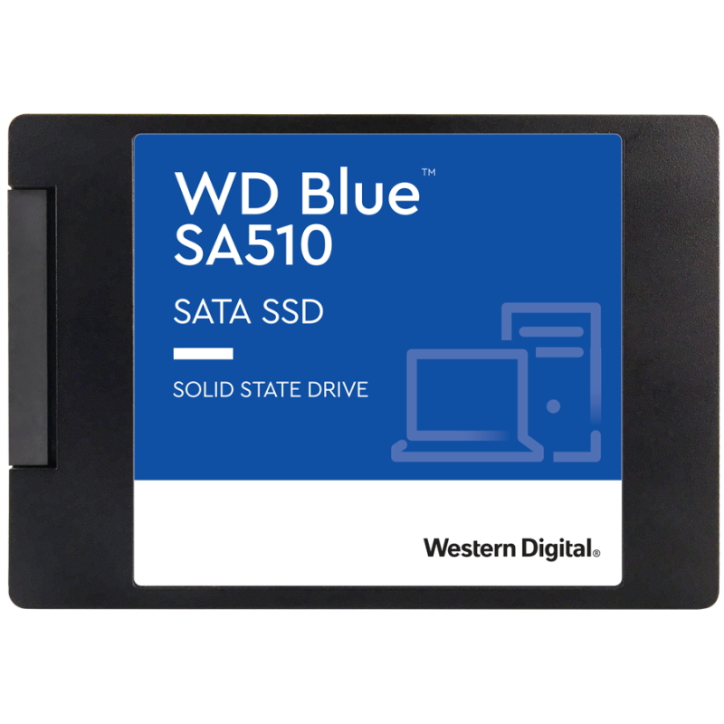 SSD WD Blue SA510 2TB SATA- 25- 7mm- Read/Write: 560/530 MBps- IOPS 95K/84K- TBW: 500 WDS200T3B0A-00C7K0