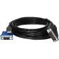 Cablu DVI-I (Dual Link) tata - VGA tata USB tata - 2m Cablu DVI-I (Dual Link) tata - VGA tata USB tata - 2m