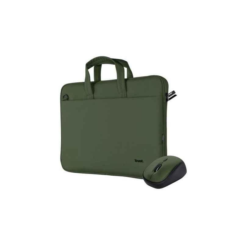 TRUST Bologna Laptop Bag And Mouse Set Green 24989