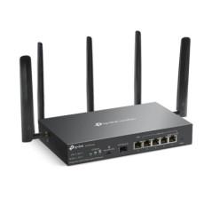 ROUTER TP-LINK VPN Gigabit- Omada 4G Cat6 AX3000 Dual-Band WiFi 6- 6 Ã Gigabit RJ45 port- 5 antene externe detasabile- ER706W-4