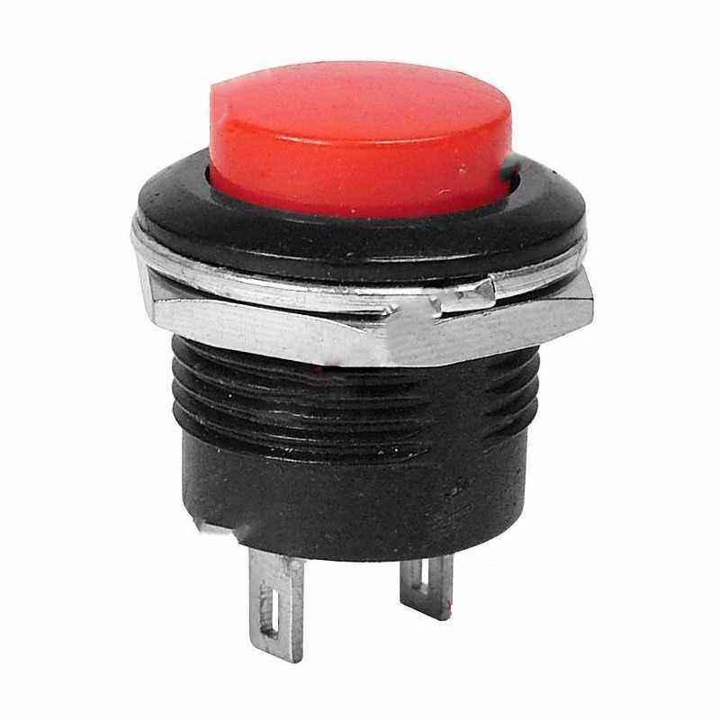 Intrerupator fara retinere - 3A/250V - 25x21 mm - rosu