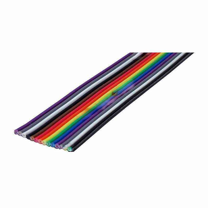 Cablu panglica multicolor - 14 fire 61 ml/rola  - Pret/metru!