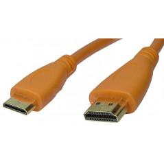 Cablu HDMI tata - mini HDMI tata - 1.5m - portocaliu
