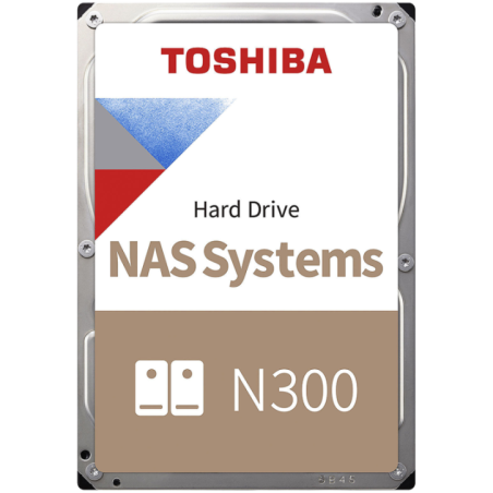 HDD NAS TOSHIBA N300 8TB CMR- 35- 256MB- 7200RPM- SATA- RV Sensor- TBW: 180- RETAIL BOX HDWG480EZSTA