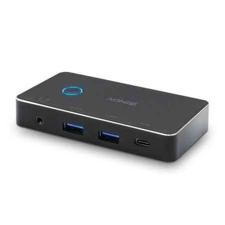 Switch USB Lindy 4 Port USB 30 2:4 LY-43387timbru verde 018 lei)