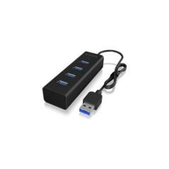 HUB extern Icy Box- porturi USB: USB 30 x 4- conectare prin USB-A- aluminiu- negru- IB-HUB1409-U3timbru verde 08 lei)
