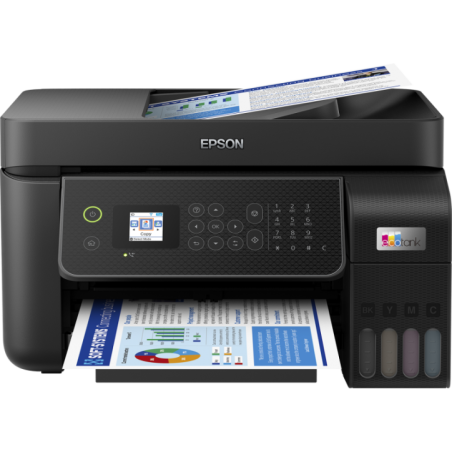 Multifunctional Inkjet CISS Color Epson L5310- A4- Functii: Impr-Scan-Cop-Fax- Viteza de Printare Monocrom: 33ppm- Viteza de pri
