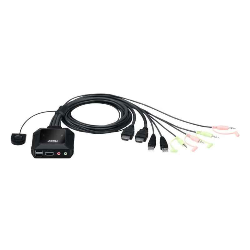 KVM switch Aten USB HDMI 2PORT/CS22H CS22Htimbru verde 08 lei)