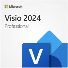 MS ESD Microsoft Visio Professional 2024 All Languages Online Product Key License 1 License Downloadable Click to Run ESD NR EP2