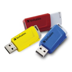 MEMORIE USB VERBATIM StoreNClick 3X16GB USB 30 ROSU/NEGRU/GALBEN 49306TIMBRU VERDE 003 LEI)