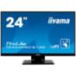 IIYAMA Monitor 24 PCAP 10-Points Touch Screen-Anti Glare coating-FHD-IPS-Speakers-VGA-HDMI-250cd/m2-USB 30-Hub-1000:1 Static Con