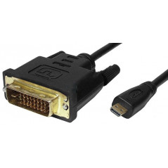 Cablu micro HDMI tata - DVI-D (Dual Link) tata - 1.8 m
