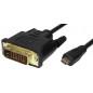 Cablu micro HDMI tata - DVI-D (Dual Link) tata - 1.8 m