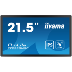 IIYAMA 21-5 Bonded PCAP Bezel Free 10P Touch with Anti-Fingerprint coating- 1920x1080- IPS panel- DP- HDMI- 525cd/m2with touch)-