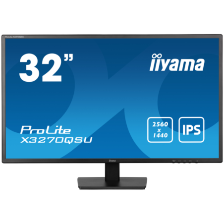 IIYAMA Monitor LED X3270QSU-B1 315 IPS WQHD 2560 x 1440 @100Hz 250 cd/m2 1200:1 3ms HDMI DP USB Hub Tilt X3270QSU-B1timbru verde