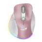 MOUSE Genius- Ergo 9000S Pro- PC sau NB- wireless- 24GHz- optic- 2400 dpi- butoane/scroll 5/1- - roz- 31030039403timbru verde 0