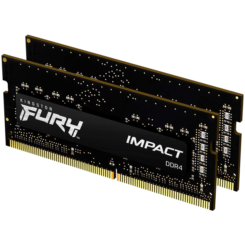 Memorie laptop Kingston DDR4 - 32GB - 2666 - CL - 15 Impact Dual Kit KF426S15IB1K2/32