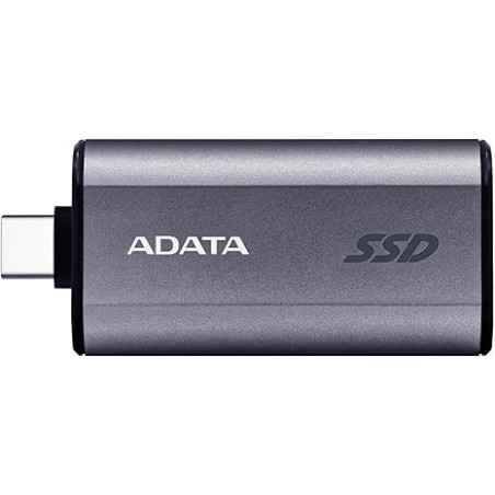 SSD EXTERN ADATA- USB Type-C- 500 GB- scriere 1050 MB/s / citire1000 MB/s- metalic SC750-500G-CCBKtimbru verde 003 lei)