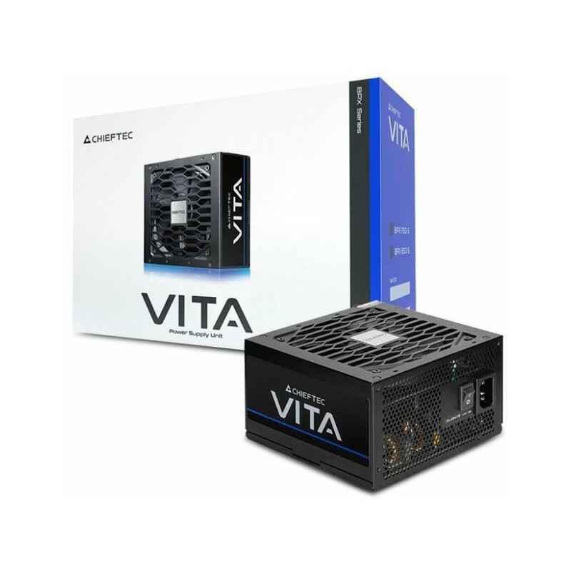 SURSA Chieftec VITA- 850W- certificare 80 Plus Bronze- non-modular- fan 120mm- negru- BPX-850-Stimbru verde 2 lei)