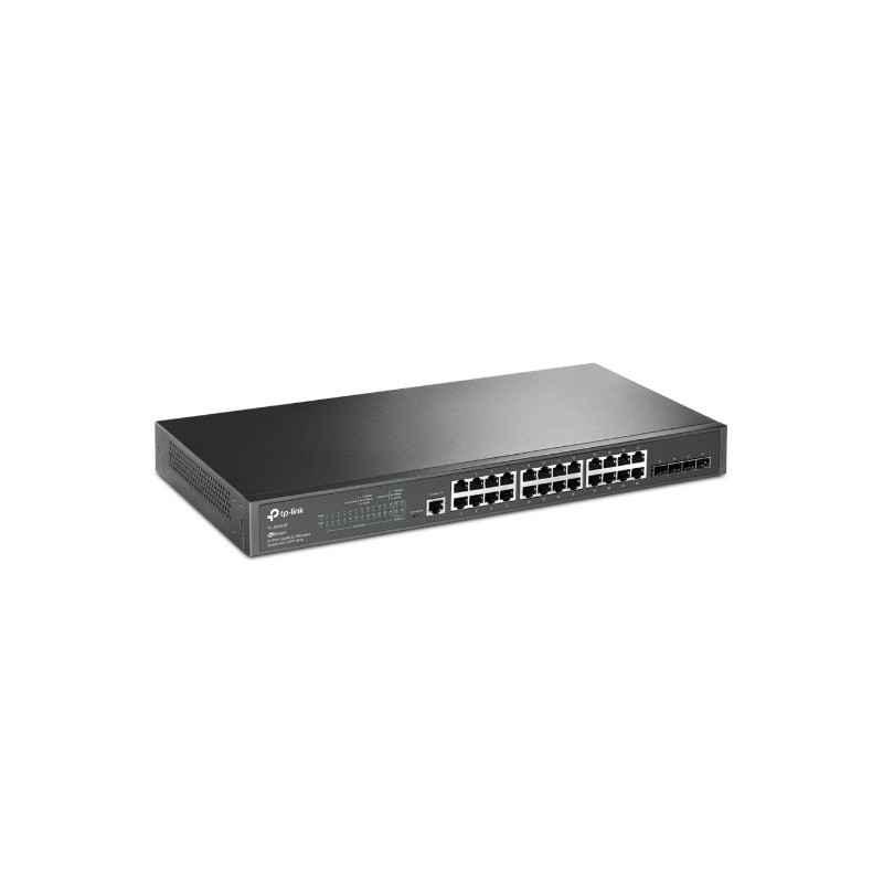 Switch TP-Link cu management L2- 24 Porturi Gigabit- 4 x SFP Gigabit SG3428timbru verde 2 lei)