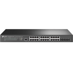 Switch cu management L2 TP-Link- JetStream 24-Port 25GBASE-T and 4-Port 10GE SFP with 16-Port PoE & 8-Port PoE TL-SG3428XPP-M2ti