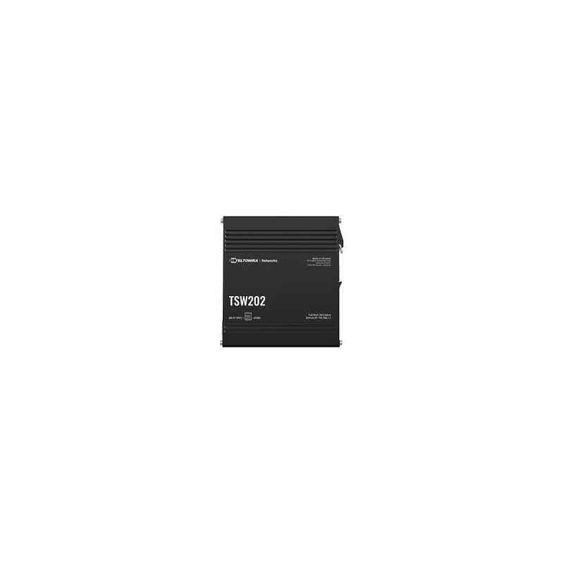 SWITCH Teltonika managed L2 si L3 TSW202- POE- 8 x LAN port 10/100/1000 Mbps POE- 2 x SFP- buget PoE 240W TSW202000000timbru ver
