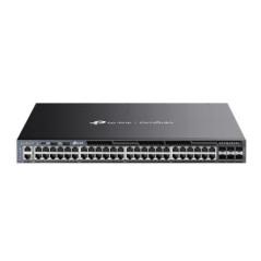 Switch TP-Link cu management- 48-Port Gigabit RJ45 PoE Stackable L3 Managed- switch 6 Gbps SFP SG6654XHPtimbru verde 2 lei)