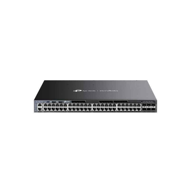 Switch TP-Link cu management- 48-Port Gigabit RJ45 PoE Stackable L3 Managed- switch 6 Gbps SFP SG6654XHPtimbru verde 2 lei)
