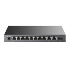 Switch POE TP-Link 8-Port 10/100Mbps 3-Port Gigabit Desktop Switch with 8-Port PoE- carcasa metalica TL-SL1311Ptimbru verde 2 l