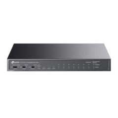 Switch POE TP-Link 8-Port 10/100Mbps 3-Port Gigabit Desktop Switch with 8-Port PoE- carcasa metalica TL-SL1311Ptimbru verde 2 l
