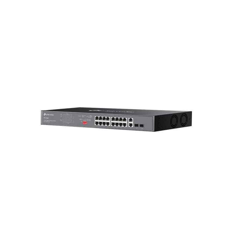 SWITCH TP-LINK Omada unmanaged- 18 porturi Gigabit16 porturi POE buget total 250W) - carcasa metalica montabila in rack DS1018GM